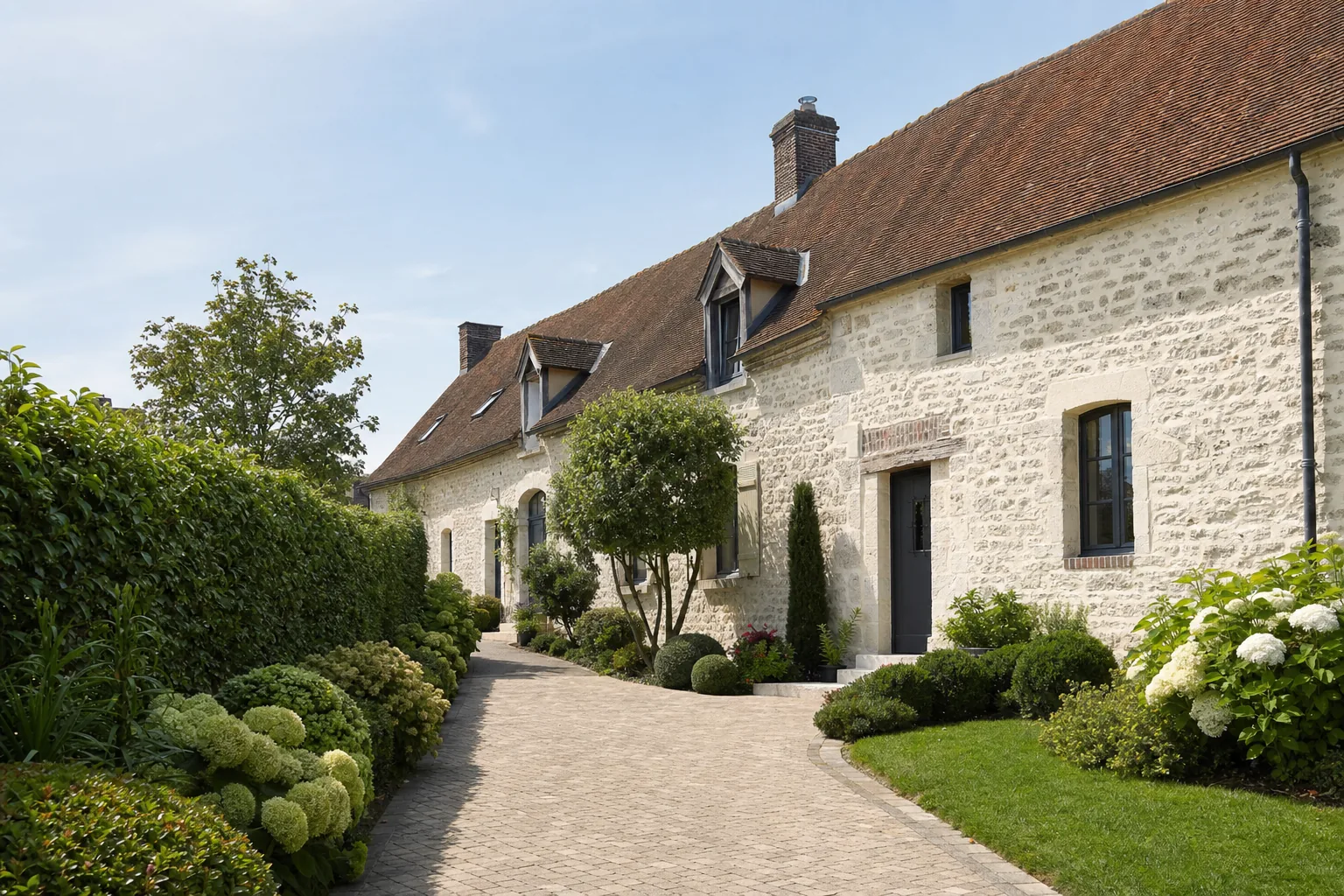 Longere en pierre typique de Fontaine-Bellenger en Seine-Eure (Eure 27600), estimation immobiliere gratuite