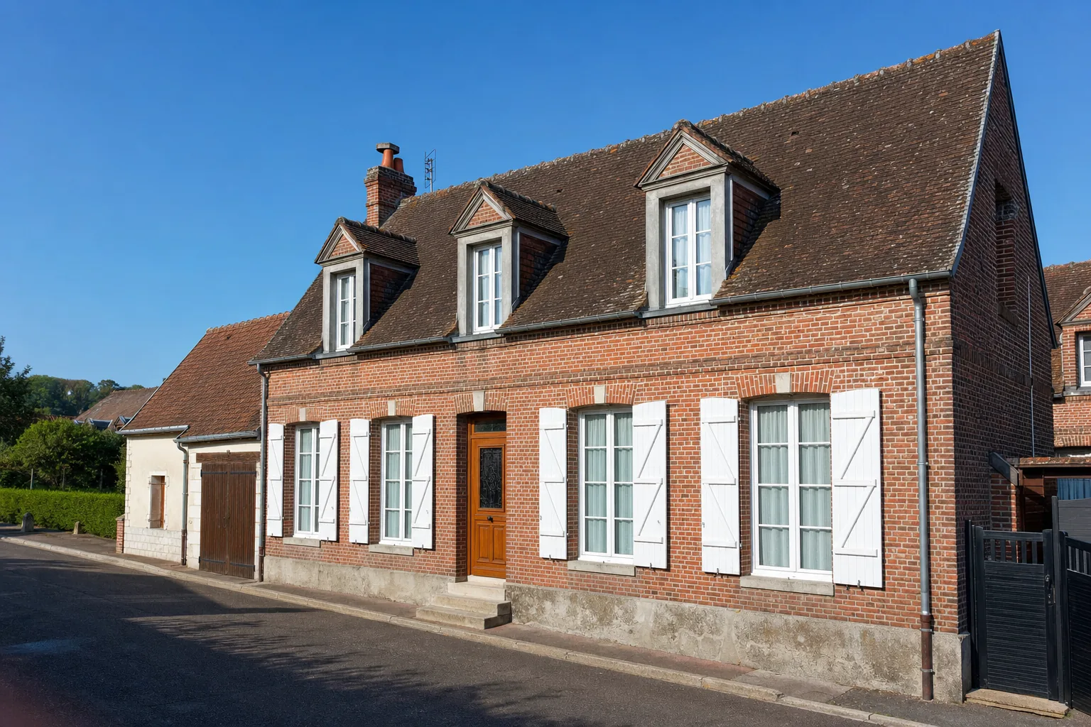 Maison normande en briques rouges typique de Immobilier Le Manoir : Estimation immobilier en Seine-Eure (Eure ), estimation immobiliere gratuite